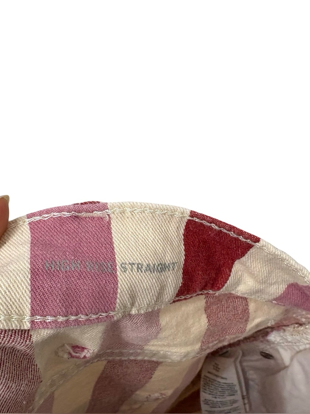 Boden Red and Pink Vertical Stripe Straight-Leg Pants - Picture 9 of 14
